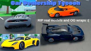 RIP Real models   Car Dealership Tycoon