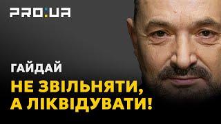 ГАЙДАЙЧистка Уряду ситуацію не змінить Треба ліквідувати цілі міністерства а не міняти міністрів