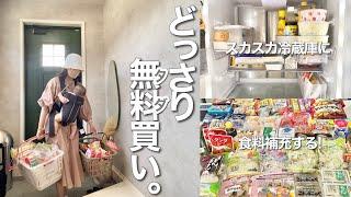 冷蔵庫が空っぽなので食品たっぷりタダ買いしてきた【まとめ買いドラッグストア】