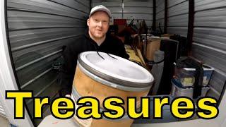 Valuable Storage Treasures Abandoned In Locked Barrels In Storage Locker