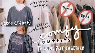REALISTIC COLLEGE OUTFITS how to look put together with no effort *comfy*