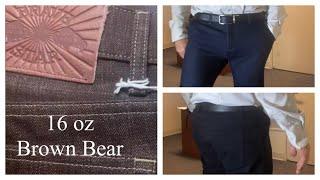 Brave Star 16 oz Brown Bear Selvedge Denim Plus Cheap Aliexpress Business Jeans and Multi-pocket