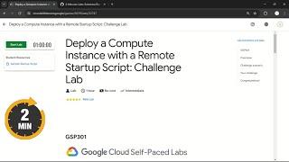 Deploy a Compute Instance with a Remote Startup Script Challenge Lab  #qwiklabs  # GSP301