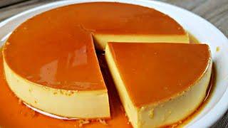 SUB 3 IngredientsHomemade Leche Flan  No Oven No Bake No Mixer No Condensed Milk