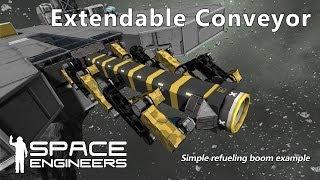 Space Engineers - Simple Extendable Conveyor System