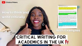 Critical Writing For Uni With Examples  First Class Essay Writing Skills