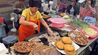 Delicious Grandma Food Making Various Korean Pancakes  Korean Street Food