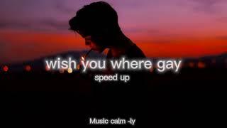 Billie eilish - wish you where gay speed up