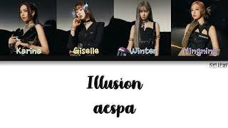 aespa 에스파 – Illusion 도깨비불 Lyrics HanRomEngCOLOR CODED