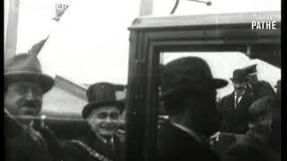 ENGLAND King Amanullah Khan and Queen Soraya Tarzi of Afghanistan visit Port Sunlight 1928