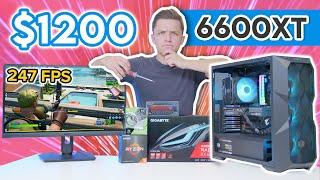 $1200 RX 6600XT Gaming PC Build 2021 Testing AMDs New Budget GPU in 15+ Games