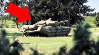 Russian Strange Tank Spotted Trying to Fool Ukrainian Forces