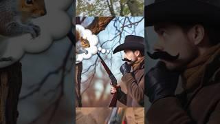 Primitive squirrel hunting #youtubeshorts #primitive #blackpowder  #gun #hunting #gun