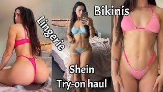 Shein try-on haul lingerie sets and swimwear