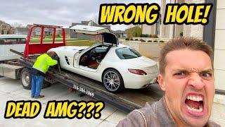 THIS CANT BE HAPPENING My Mercedes SLS AMG Got The Wrong Fluid In The Wrong Place???