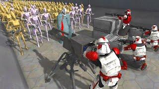 Can Clone Army hold DEATH TUNNEL vs Ship Boarding Invasion? - Men of War Star Wars Mod