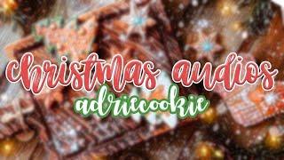 AUDIOS for CHRISTMAS EDITSINTROS  AESTHETIC CHRISTMAS SONGS  AdrieCookie 