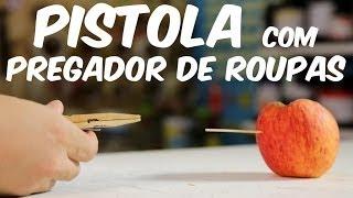 Faça uma simples e poderosa PISTOLA COM PREGADOR DE ROUPAS