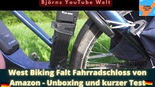 West Biking Falt Fahrradschloss von Amazon - Unboxing und kurzer Test