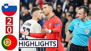 Slovenia vs Portugal 2-0 HIGHLIGHTS Defeat For Ronaldo