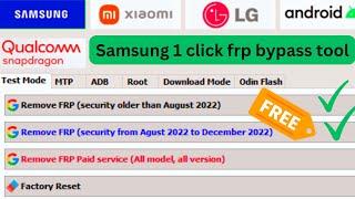 Samsung frp bypass free tool one click frp unlock 2023