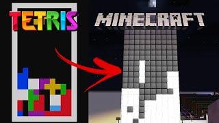 I created a WORKING game of Tetris in Minecraft