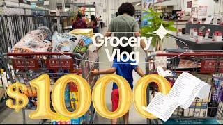 Grocery Shopping Vlog Shopping For My Family Of 7  $1000 Grocery Bill