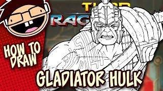 How to Draw GLADIATOR HULK Thor Ragnarok  Narrated Easy Step-by-Step Tutorial