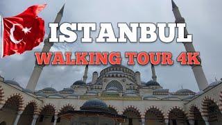 Camlica Mosque Turkey - Ortakoy Istanbul 4K  Galata Karakoy Walking Tour