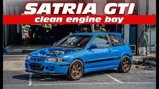 PROTON SATRIA ENGINE BAY Tour & Mods