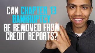 Can Chapter 13 Bankruptcy Be Removed From Credit Reports?  Personal Profile Importance