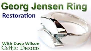 Georg Jensen 1940s Silver Ring Restoration by Dave Wilson.