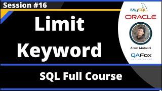 SQL - Part 16 - Limit Keyword