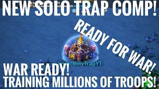BUILDING MY SOLO TRAP COMP - SOLO TRAP STATS AND COMP - Lords Mobile Solo Trap PART 2