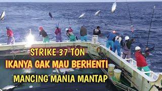 Mancing ikan 37 ton ‼️ badan sampai mengkelung ‼️ Cakalang pole and line