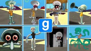 GMOD All kinds of Squidward  All Squidward-Nextbots █ Garrys Mod █