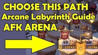 Choose This path now Arcane Labyrinth Guides Tips and Tricks   AFK ARENA