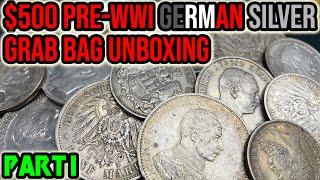 $500 Pre-WWI Silver Coin German Empire & German States Grab Bag Unboxing - SWEET PICKUPS Part 1