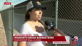 Unrest as migrants gather along the border in El Paso