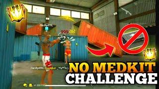 No Medkit Challenge In Lone Wolf 1vs1 - Free Fire India 