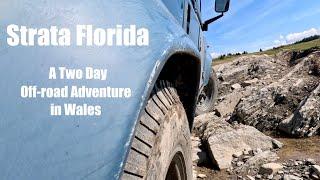 Two Day 4x4 Offroad Adventure in Wales. Driving the Strata Florida.  Defender Camper.  Overlanding.