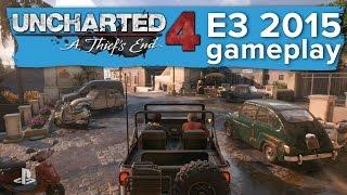 Uncharted 4 Gameplay - E3 2015 Sony Conference - 7 minutes of driving and shooting