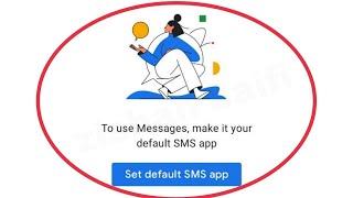 Fix To use Messages make it your default SMS App in MIUI Android