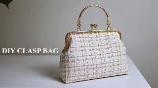 DIY Clasp Frame Bag  Metal Clasp Frame PurseBag  Step by Step