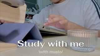 Study with me  with music   1-hour  chill music 