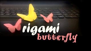 Simple Origami Butterfly  How to make Origami Butterfly 