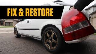 Fix and Restore Faded Plastic Trim & Car Tail Lights or Headlights