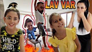 YERDE LAV VAR CHALLENGE  THE FLOOR İS LAVA CHALLENGE