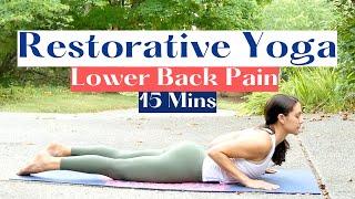 Restorative Yoga for Back Pain  16 Min Stretch