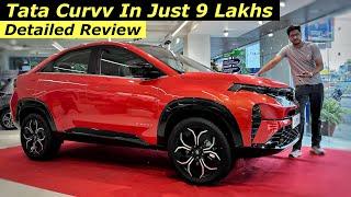 Tata Curvv ICE Diesel & Petrol Detailed Review In Just 8.9 Lakhs  Features Boot Space & Engine ?